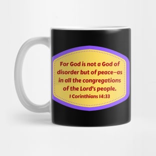 Bible Verse 1 Corinthians 14:33 Mug